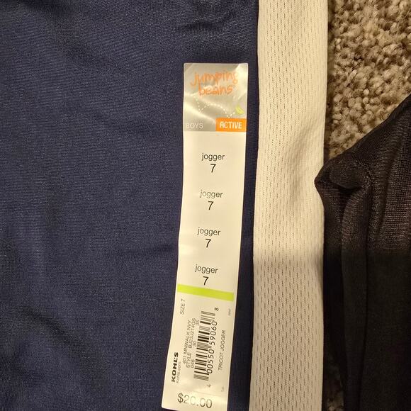 NEW NWT Bundle of 2 Boy's Jumping Beans Athletic Jogger Pants | Size 7 - Picture 6 of 10